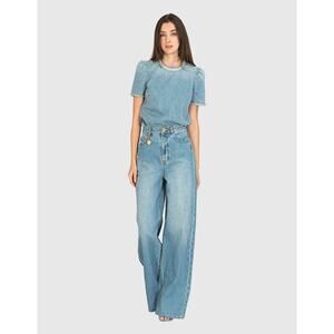 Zimmermann Crush Straight Jeans in Blue Moon 25